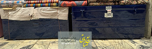 صندوقچه فلزی قفل دار رنگی