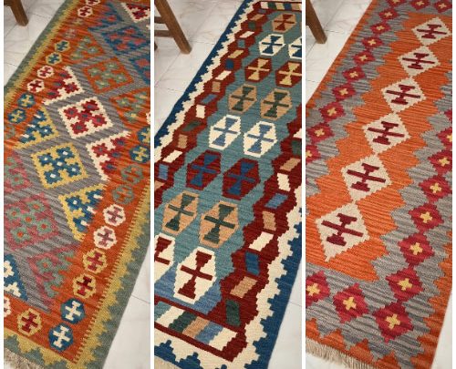 🌿 گلیم دورو دستباف رنگ گیاهی؛ بازگشت گرمای هنر ایرانی به خانه شما