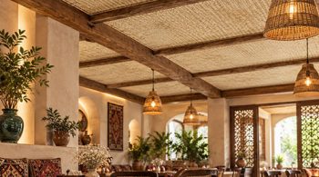 حصير سقف طبيعي للفلل والمنتجعات السياحية الفاخرة
