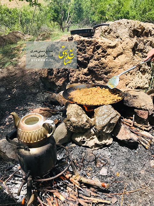 ساج نان پزی با ورق روغنی