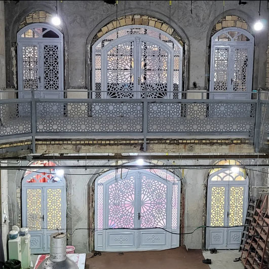 در و پنجره آهنی دست دوم گره چینی
