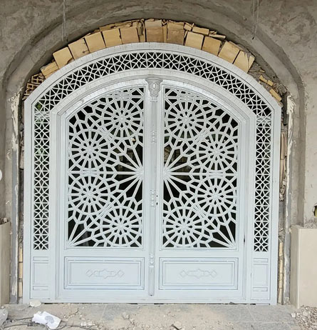 در و پنجره آهنی ساده گره چینی