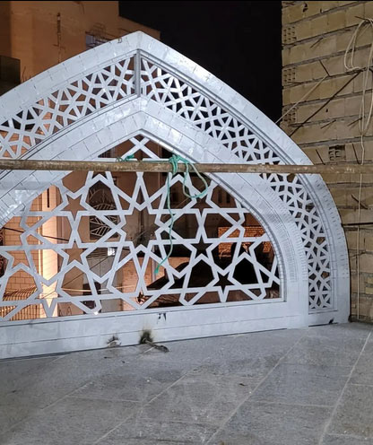 در و پنجره آهنی گره چینی