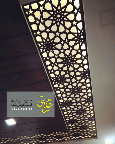 گره چینی چوبی برای سقف
