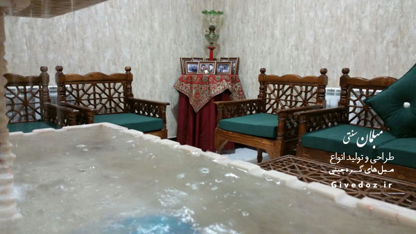 عکس مبل سنتی طرح گره چینی