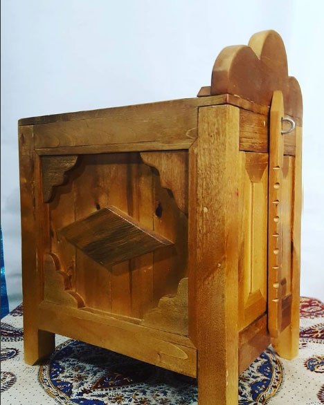صندوق چوبی طرح قدیمی