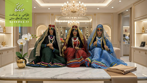 مجسمه سنتی زن