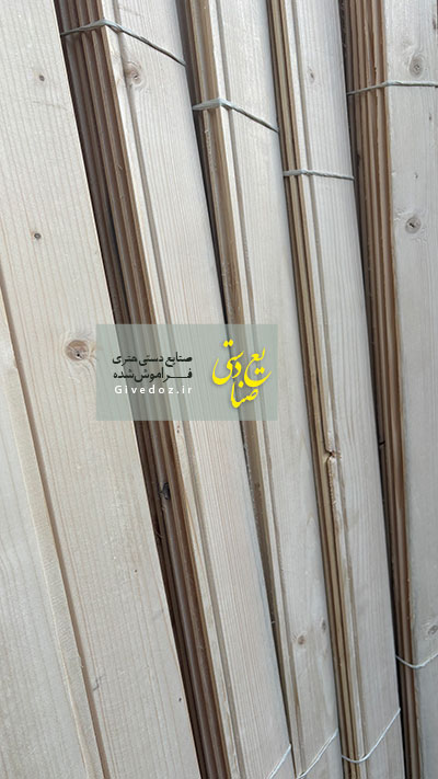 ساخت نمای چوبی با لمبه روسی