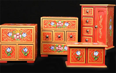 جعبه یادگاری چوبی دست ساز برای کادو