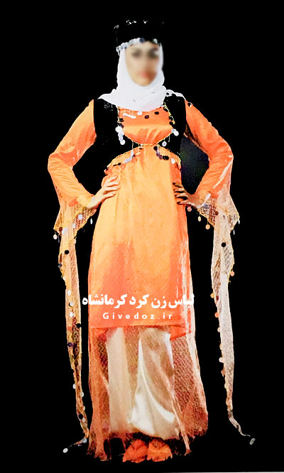 عروسک زن کرمانشاهی با لباس محلی