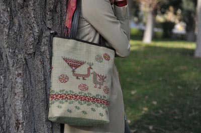 طراحی کیف سنتی گلیمی